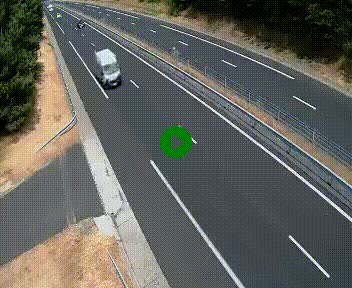 Caméra autoroute A75 à hauteur du col des Issartets en direction de Montpellier