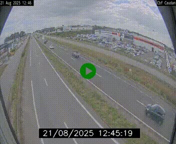 Webcam sur la N165 à hauteur de Caudan, dans le Morbihan.
