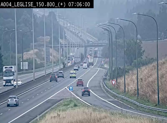 Caméra autoroute Belgique - Côte de Léglise, E411(A4) direction Luxembourg