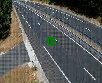 Caméra autoroute A75 à hauteur du col des Issartets en direction de Montpellier