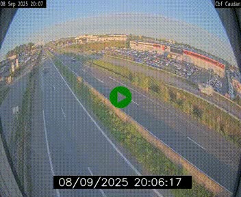Webcam sur la N165 à hauteur de Caudan, dans le Morbihan.
