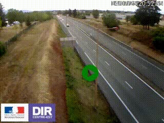 Webcam à Mably, à proximité de Roanne en direction de Moulins sur la N7