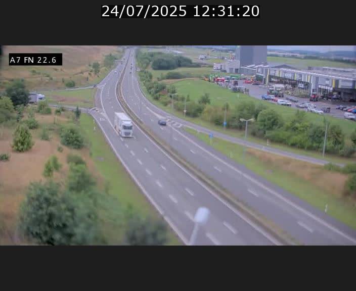 Caméra trafic Luxembourg - A7, Colmar-berg direction Mersch