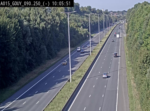 Webcam autoroute Belgique - Gouy-lez-piéton - E42 - BK 90.3