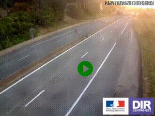 Caméra autoroutière sur l'A47 à hauteur de Givors, a proximité de Lyon. La webcam est orientée vers Lyon