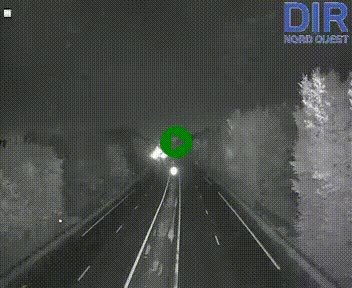 Webcam sur le périphérique de Caen (N814) à l'est de la ville, à Mondeville hauteur de la sortie 2, Presqu'île-Rives de l'Orne, au bout de l'autoroute A13