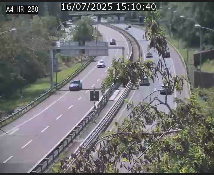 Webcam traffic A4 Luxembourg - BK 0.2 - P+R Bouillon (direction Luxembourg)