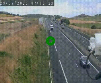 Caméra autoroute A75 à hauteur de Le Crest, en direction de Montpellier