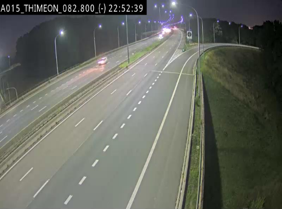 Caméra trafic Belgique - Thiméon - E42, jonction avec A54 (E420) direction La Louvière/Charleroi - BK 82.82