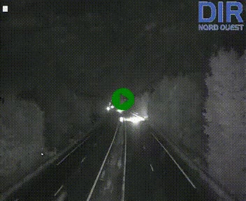 Webcam sur le périphérique de Caen (N814) à l'est de la ville, à Mondeville hauteur de la sortie 2, Presqu'île-Rives de l'Orne, au bout de l'autoroute A13