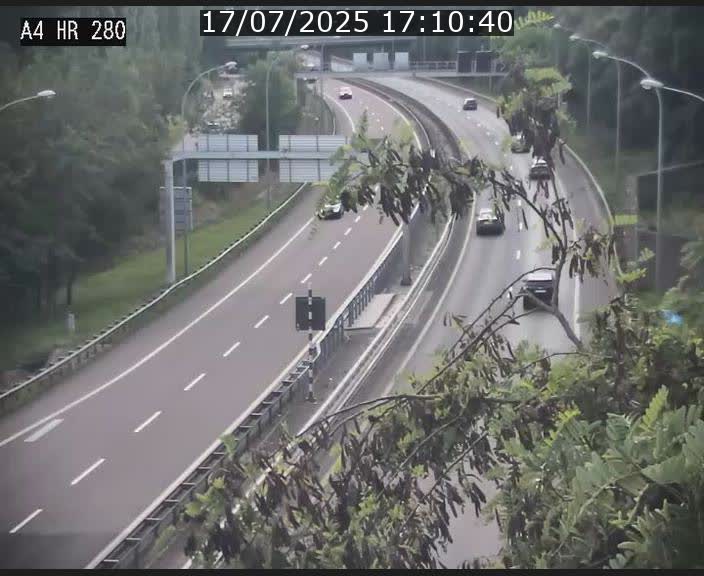 Webcam traffic A4 Luxembourg - BK 0.2 - P+R Bouillon (direction Luxembourg)