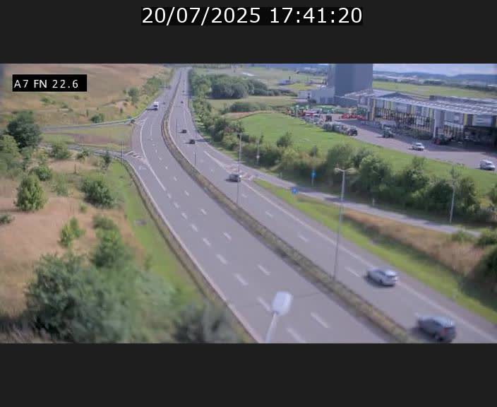 Caméra trafic Luxembourg - A7, Colmar-berg direction Mersch