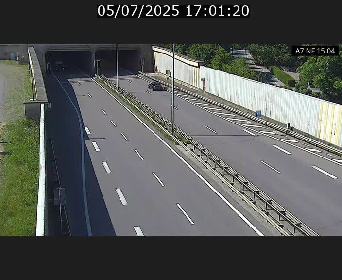 Caméra trafic Luxembourg - A7, Tunnel Mersch, entrée sud, direction Ettelbruck
