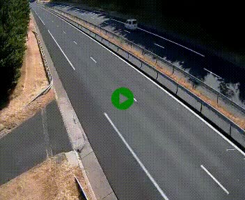 Caméra autoroute A75 à hauteur du col des Issartets en direction de Montpellier