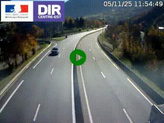 Caméra sur la Nationale 90 (N90) à La Léchère, en direction et à proximité d'Albertville