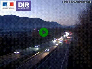 Caméra trafic à Meylan sur la Rocade-Sud de Grenoble en direction d'Aix-en-Provence
