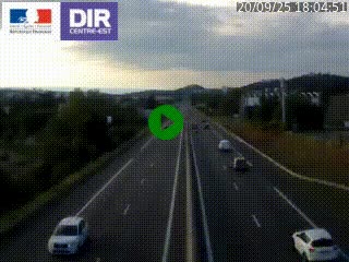 Caméra autoroute à Saint-Etienne (Les Littes) à hauteur du Ikea Saint-Etienne sur l'A72 en direction de Roanne