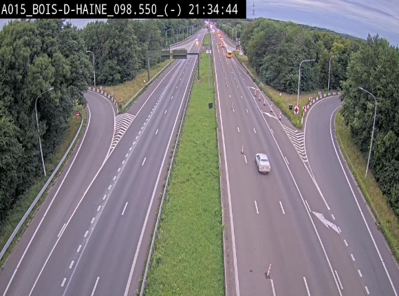 Webcam autoroute Belgique - Bois d'Haine - E42 - BK 98.6