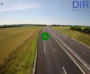 Webcam sur A84 à hauteur de l'échangeur de Poilley avec la N175, au sud d'Avranches