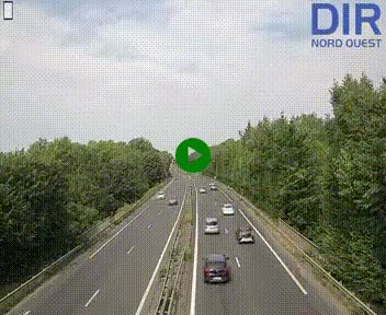 Webcam sur le périphérique de Caen (N814) à l'est de la ville, à Mondeville hauteur de la sortie 2, Presqu'île-Rives de l'Orne, au bout de l'autoroute A13