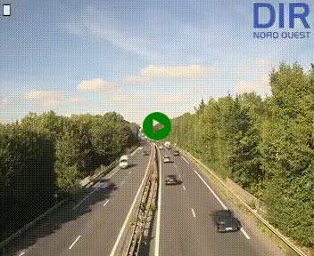 Webcam sur le périphérique de Caen (N814) à l'est de la ville, à Mondeville hauteur de la sortie 2, Presqu'île-Rives de l'Orne, au bout de l'autoroute A13