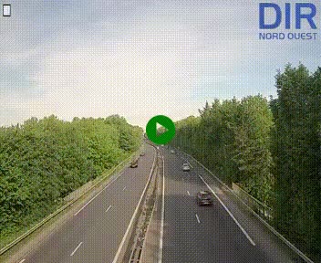Webcam sur le périphérique de Caen (N814) à l'est de la ville, à Mondeville hauteur de la sortie 2, Presqu'île-Rives de l'Orne, au bout de l'autoroute A13