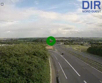 Webcam au début de l'A84 sur le périphérique Ouest de Caen (N814) à hauteur de la sortie 9, Porte de Bretagne