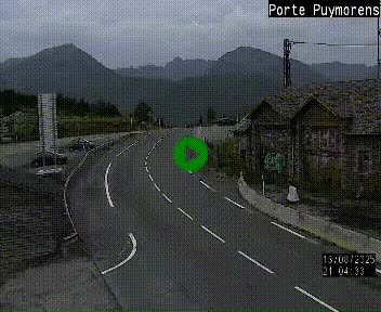Webcam Col du Puymorens sur N320, en direction de Pas de la Casa (Andorre)