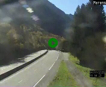 Webcam Ax-les-Thermes sur N20, en direction d'Andorre