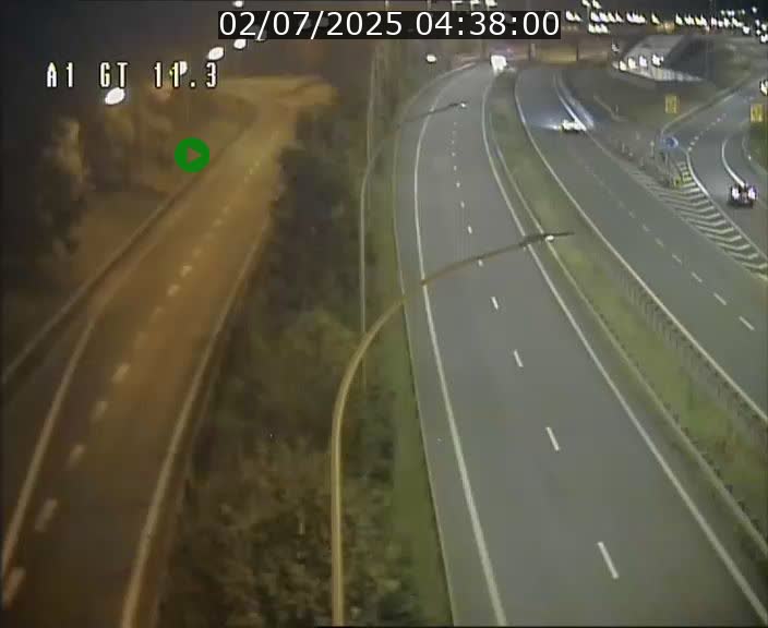 Traffic live webcam Luxembourg Senningerberg - A1 direction Allemagne - BK 11.3