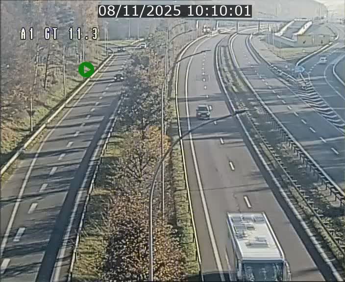 Traffic live webcam Luxembourg Senningerberg - A1 direction Allemagne - BK 11.3