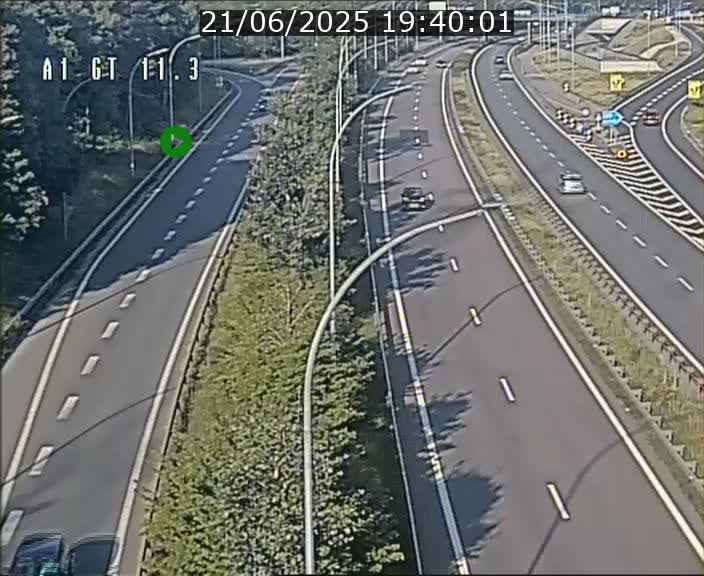 Traffic live webcam Luxembourg Senningerberg - A1 direction Allemagne - BK 11.3