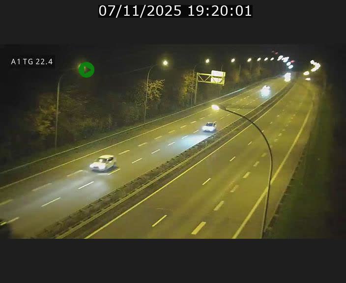 Traffic live webcam Luxembourg Flaxweiler - A1 direction Luxembourg - BK 22.4