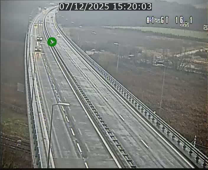 Traffic live webcam Luxembourg Niederanven - A1 direction Allemagne - BK 16.1