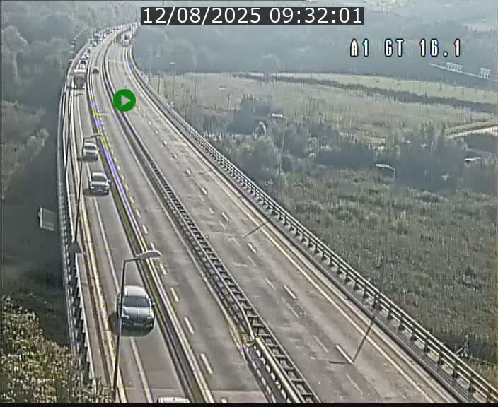 Traffic live webcam Luxembourg Niederanven - A1 direction Allemagne - BK 16.1