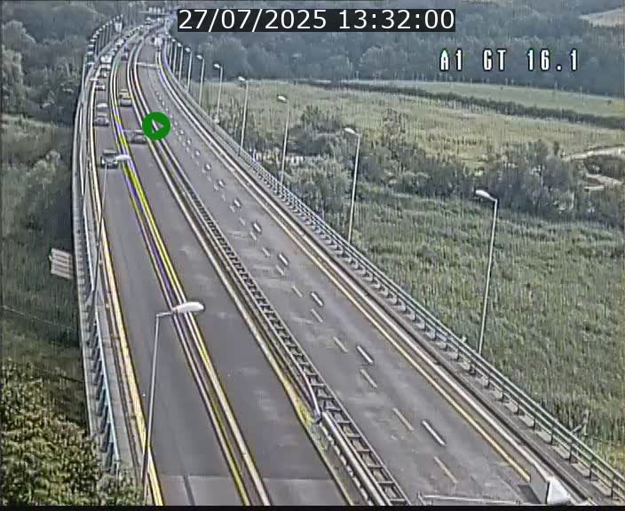 Traffic live webcam Luxembourg Niederanven - A1 direction Allemagne - BK 16.1