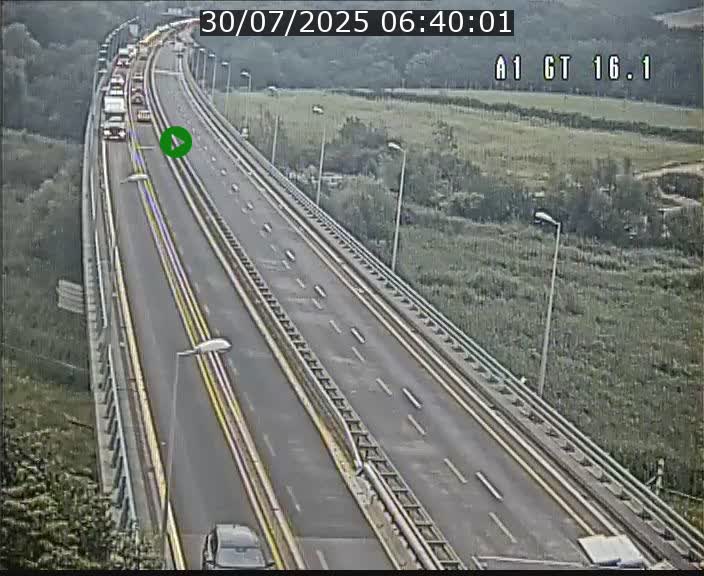 Traffic live webcam Luxembourg Niederanven - A1 direction Allemagne - BK 16.1