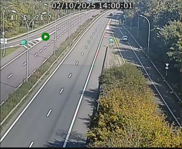 Traffic live webcam Luxembourg Grevenmacher - A1 direction Allemagne - BK 26.2