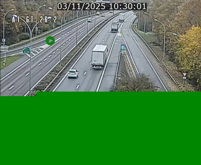 Traffic live webcam Luxembourg Grevenmacher - A1 direction Allemagne - BK 26.2