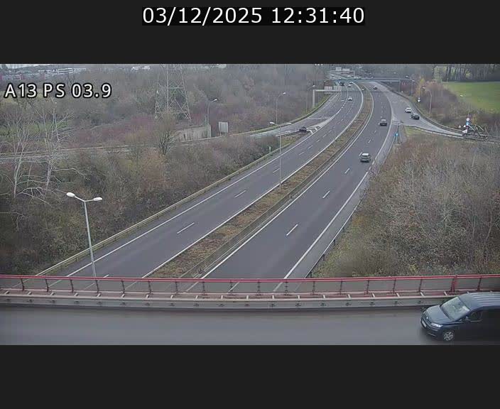 Traffic live webcam Luxembourg Differdange - A13 direction Esch-sur-Alzette - BK 3.9