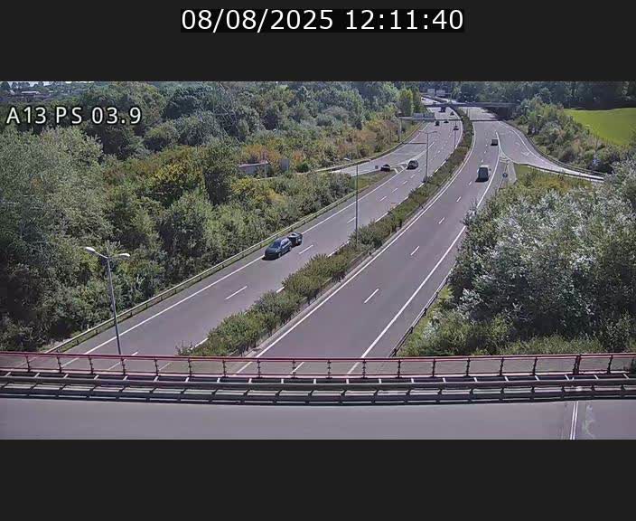 Traffic live webcam Luxembourg Differdange - A13 direction Esch-sur-Alzette - BK 3.9