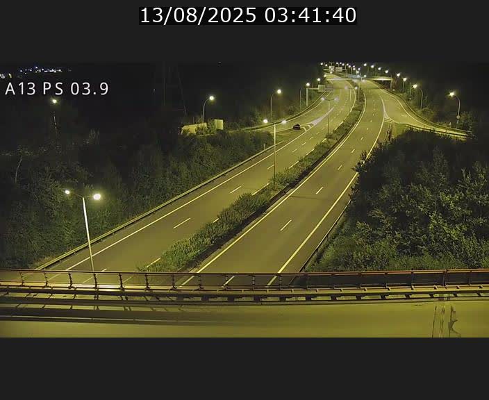 Traffic live webcam Luxembourg Differdange - A13 direction Esch-sur-Alzette - BK 3.9