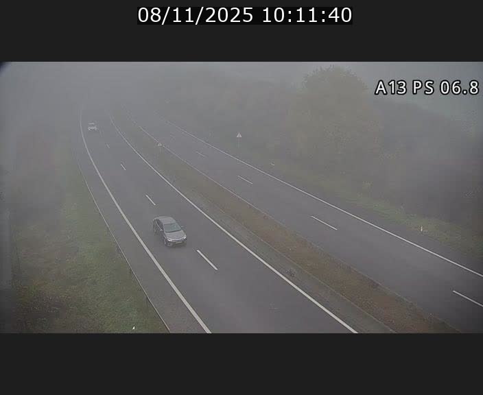 Traffic live webcam Luxembourg Ehlerange - A13 direction Esch-sur-Alzette - BK 6.8