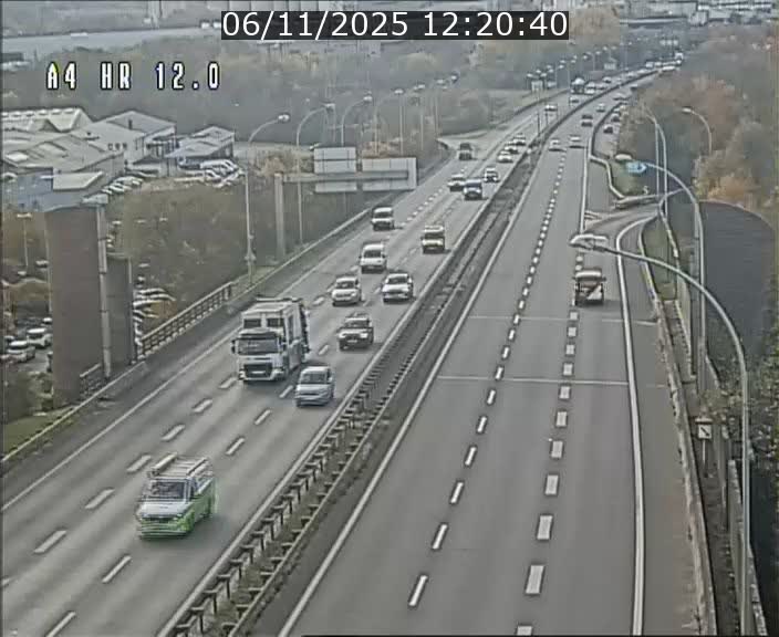Traffic live webcam Luxembourg Jonction Foetz - A4 - BK 12.0 - direction Esch sur Alzette