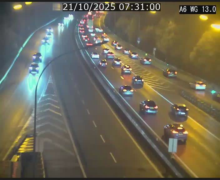 Traffic live webcam Luxembourg Mamer - A6 - BK 13 - direction Luxembourg/France/Allemagne