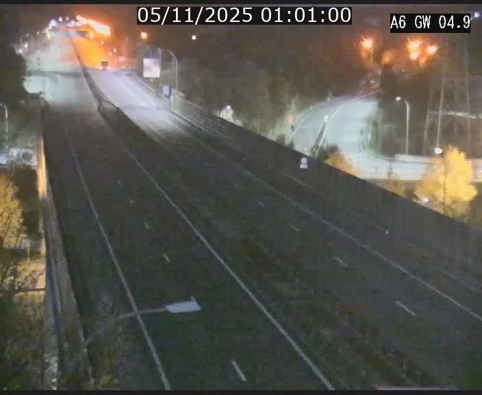 Traffic live webcam Luxembourg Croix de Cessange - A6 - BK 4.9 - direction Belgique