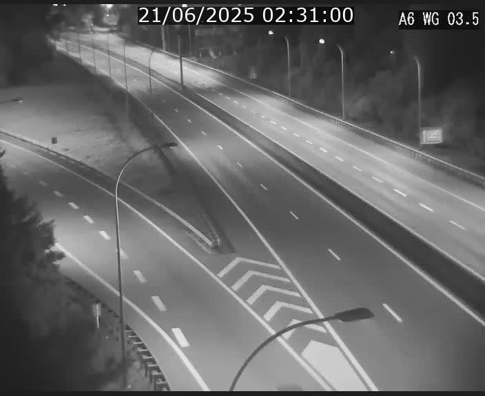 Traffic live webcam Luxembourg - Croix de Cessange - A6 - BK 3.5 - direction France/Allemagne