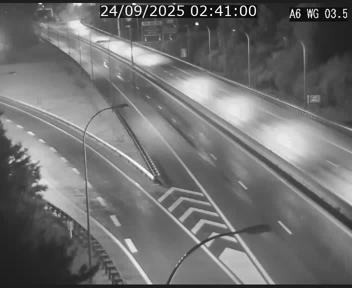 Traffic live webcam Luxembourg - Croix de Cessange - A6 - BK 3.5 - direction France/Allemagne
