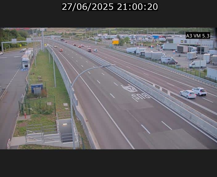 Traffic live webcam Luxembourg Aire de Berchem - A3 - BK 5 - direction France