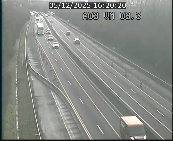 Traffic live webcam Luxembourg Bettembourg - A3 - BK 8.3 - direction France